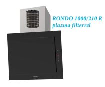   CATA - Páraelszívó THALASSA 600 XGBK/F fekete Hob to Hood + plazma filter RONDO 1000/210 R Fali páraelszívók páraelszívó