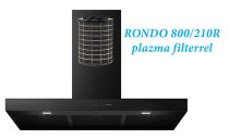   FALMEC - Páraelszívó MERCURIO EVO 60 cm fekete + plazma filter  RONDO 800/210 R Fali páraelszívók páraelszívó