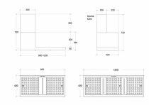   KDESIGN - Páraelszívó K105-120 T600 fekete Fali páraelszívók páraelszívó