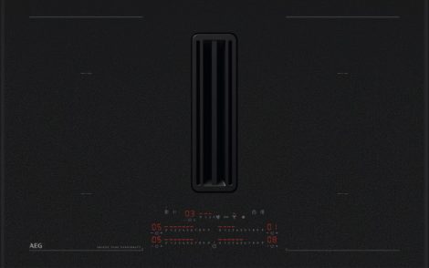 AEG NCP84C01AZ XT Bridge Indukciós főzőlap beépített páraelszívóval, SaphirMatt üvegfelület, 83 cm
