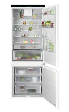 AEG NSC8T751DS Cooling 360° 8000 alulfagyasztós kombinált hűtő, 188.4 cm