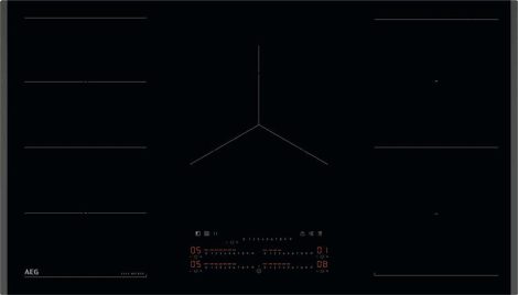 AEG TK95II08FB FlexiBridge 6000 Indukciós főzőlap, Hob2Hood, 90 cm